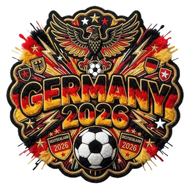(2 Qty) Germany 2026 Football DTF transfer