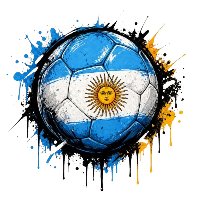 (2 Qty) Argentina Football DTF transfer