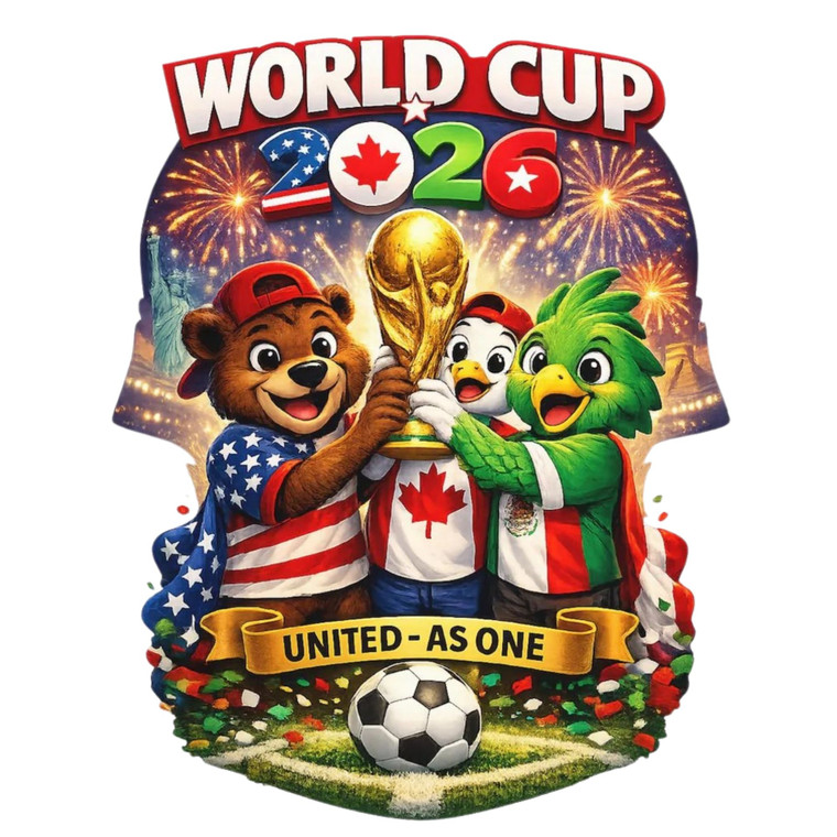 (2 Qty) 26 World Cup United As One DTF transfer