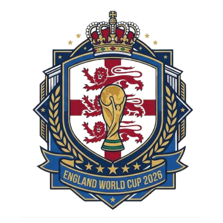 (2 Qty) England 2026 Red Three Lions DTF transfer