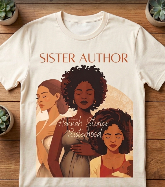 (40 Qty + 4 FREE) Sister Author Hannah Stories Sisterhood custom DTF transfer