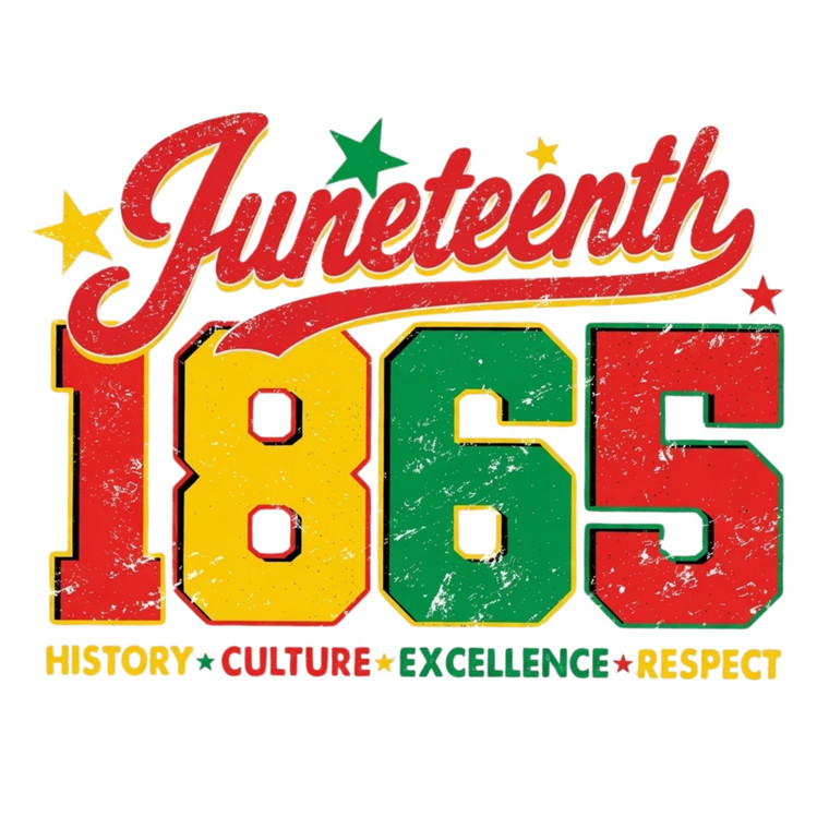 (2 Qty) Juneteenth 1865 Retro - DTF transfer