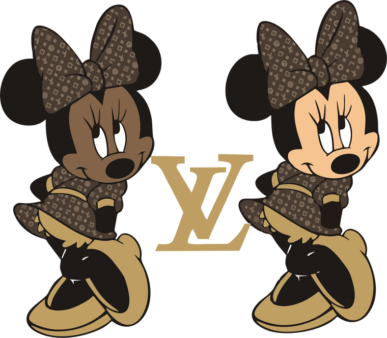 (2 Qty) Dancing Minni LV - DTF transfer