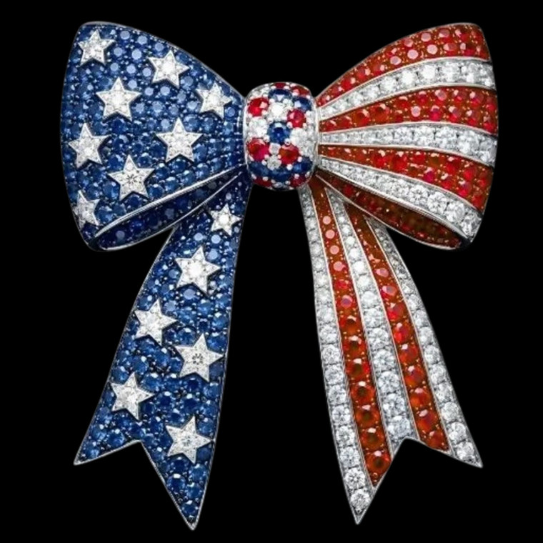 (2 Qty) American Bow - DTF transfer
