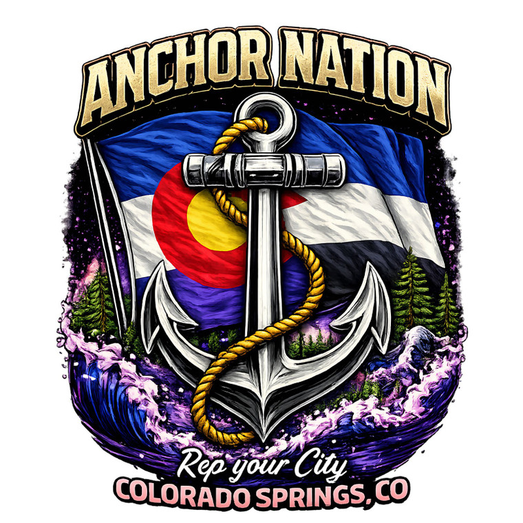 (25 Qty) Anchor Nation - custom DTF transfer
