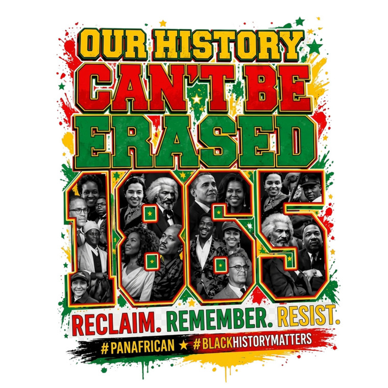 (2 Qty) Our History Can't Be Erased Juneteenth - DTF transfer