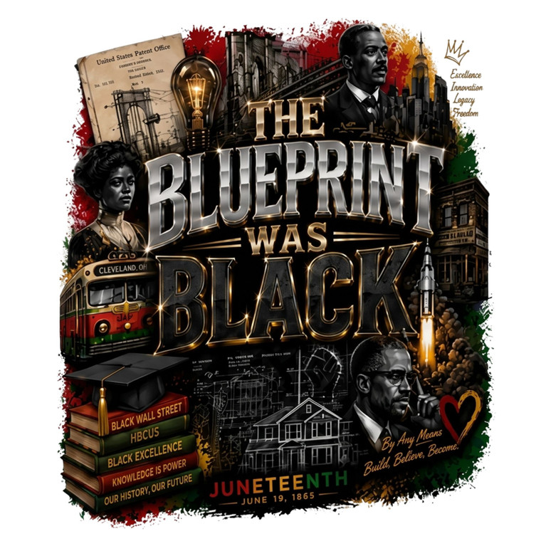 (2 Qty) Juneteenth The Blue Print - DTF transfer