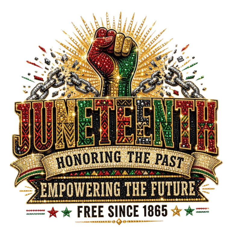 (2 Qty) Juneteenth Hounaring The Past- DTF transfer