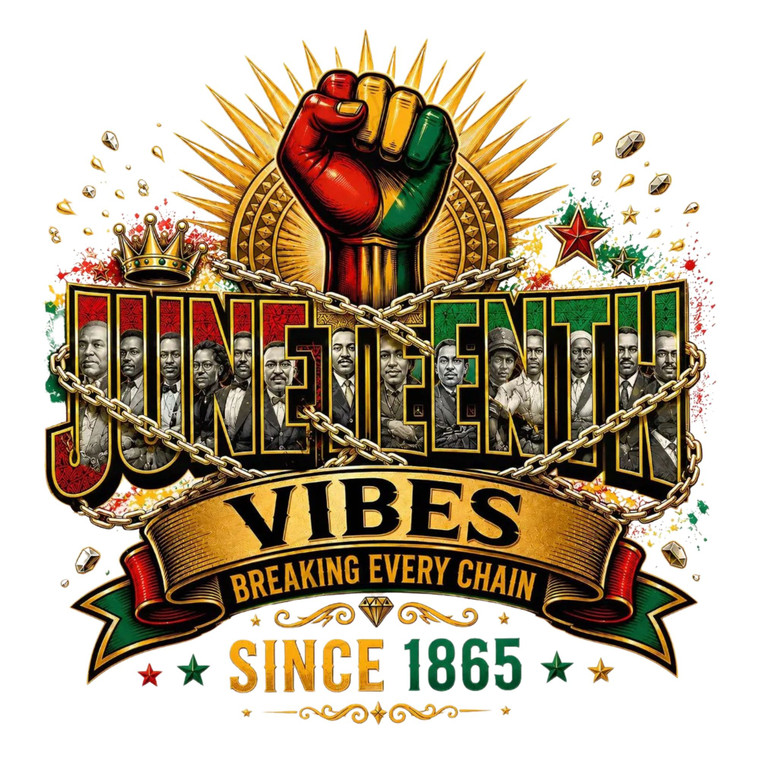(2 Qty) Juneteenth Vibes - DTF transfer