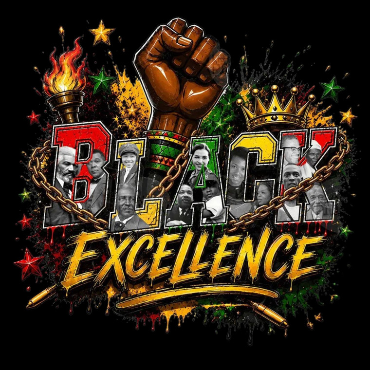 (2 Qty) Juneteenth Black Excellence 1865 - DTF transfer