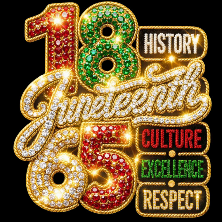 (2 Qty) 1865 Juneteenth Respect Culture- DTF transfer