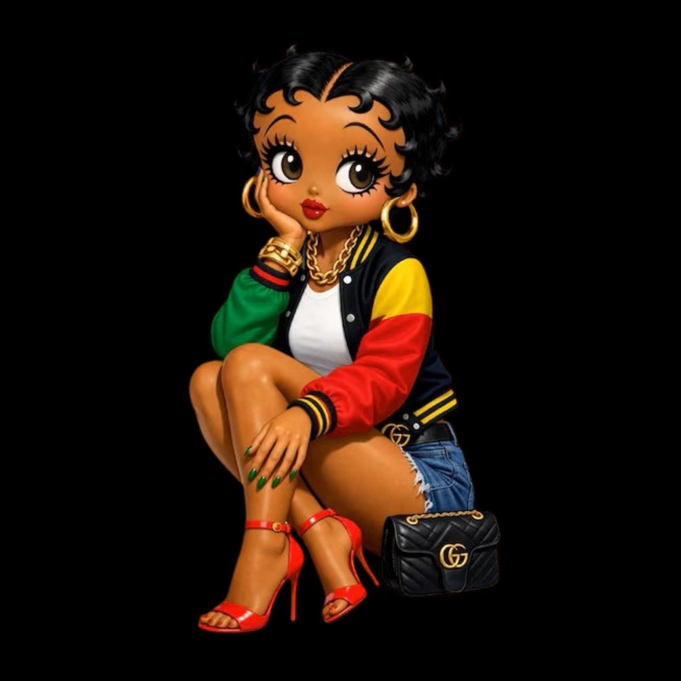 (2 Qty) Juneteenth Beety Boop - DTF transfer