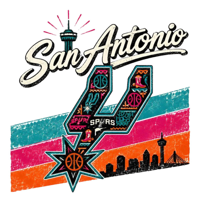 (2 Qty) San Antonio - DTF transfer