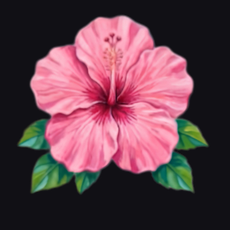 (2 Qty) Pink Flower - DTF transfer