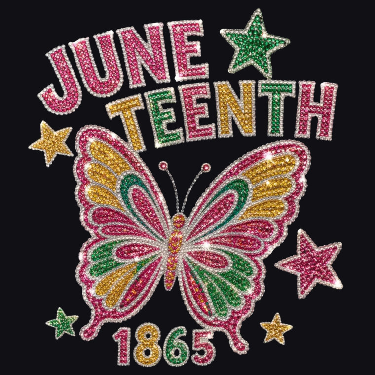 (2 Qty) Juneteenth Butterfly - DTF transfer