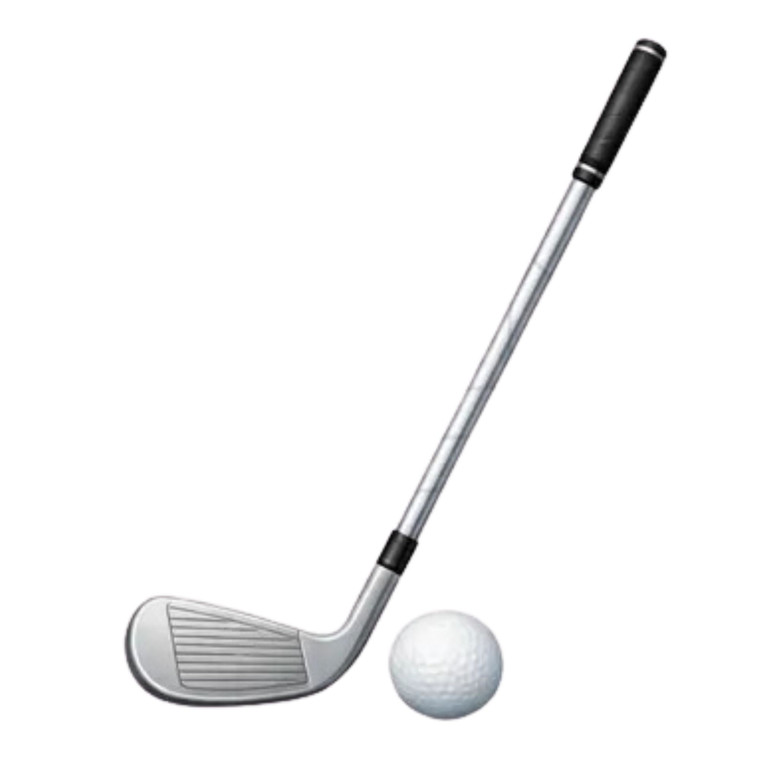 (2 Qty) Golf Stick And Ball - DTF transfer