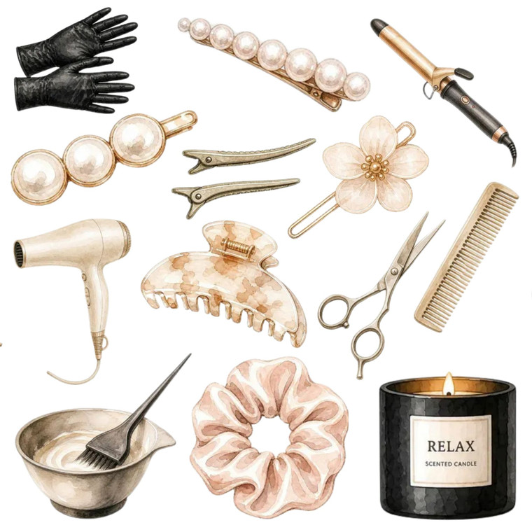 (2 Qty) Retro Salon - DTF transfer