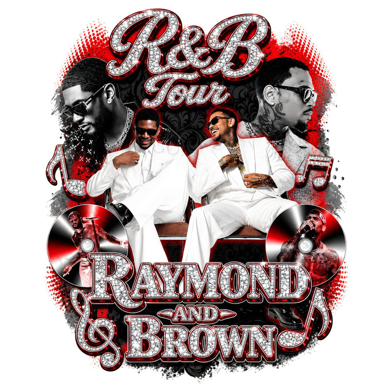 (2 Qty) Raymond and Brown Tour- custom DTF transfer