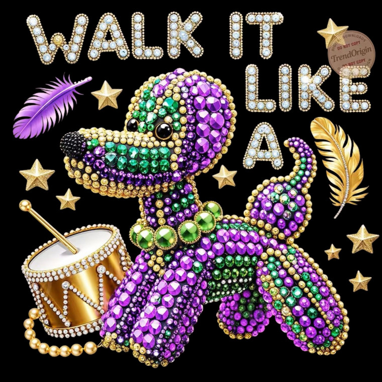 (2 Qty) Walk It like A - DTF transfers