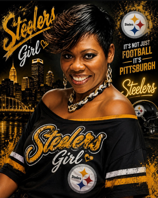 Total 8 qty(2 of each Qty) STEELERS designs  - DTF transfer