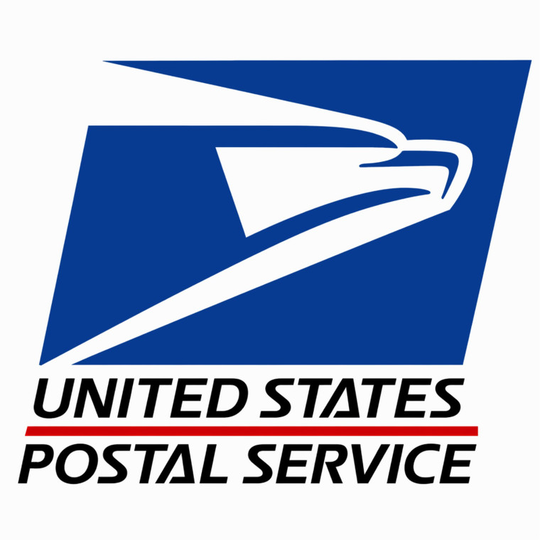 (2 Qty) Size 12"(W) x 10.7"(H) - USPS with Eagle Logo (red Stripe) - DTF transfer