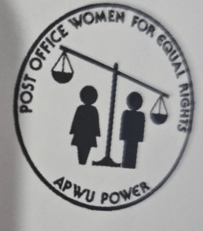 (40 Qty Size 2" round for sleeves) Post Office Women for Equal Right APWU POWER custom  DTF transfers