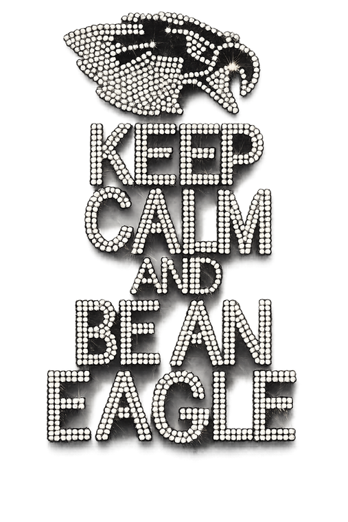 Keep Calm and Be an Eagle Rhinestone Transfer 