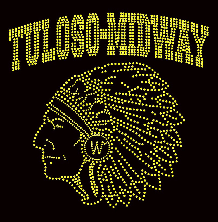 Custom order - Tuloso-Midway Indian Rhinestone transfer