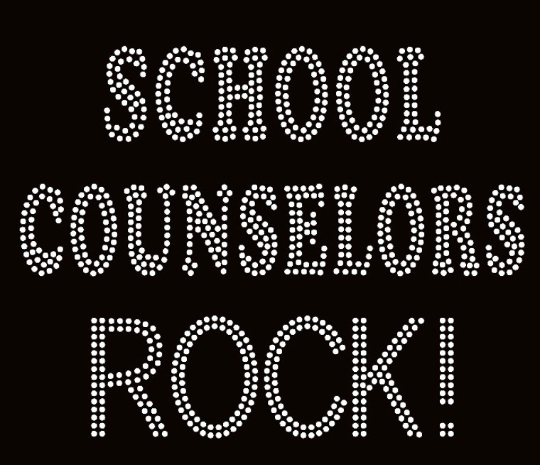 School Counselors Rock! School Rhinestone Transfer