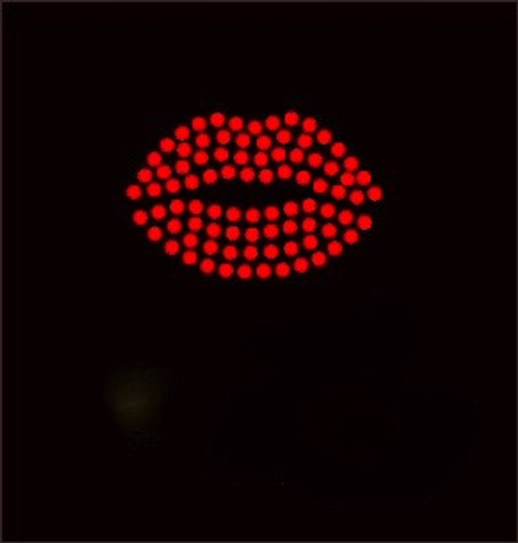 (6 Qty) Lips 2" red Custom Order Rhinestone transfer