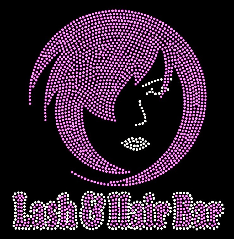 Lash & Hair Bar Lady - Custom Order Rhinestone transfer