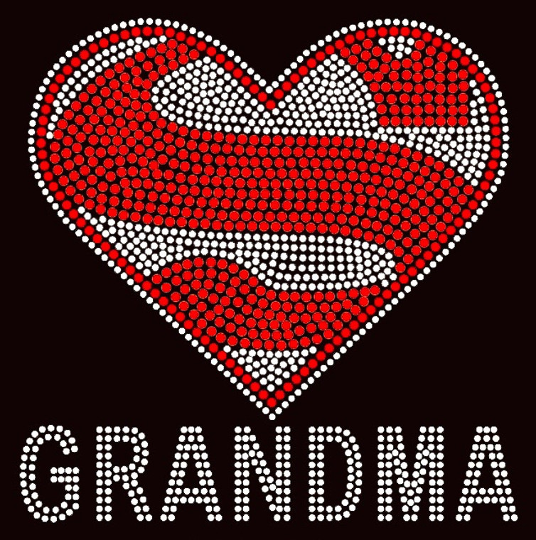 Super GRANDMA Rhinestone Transfer