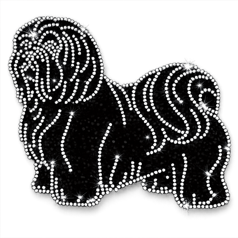 Irish Dog Rhinestone Transfer Iron on