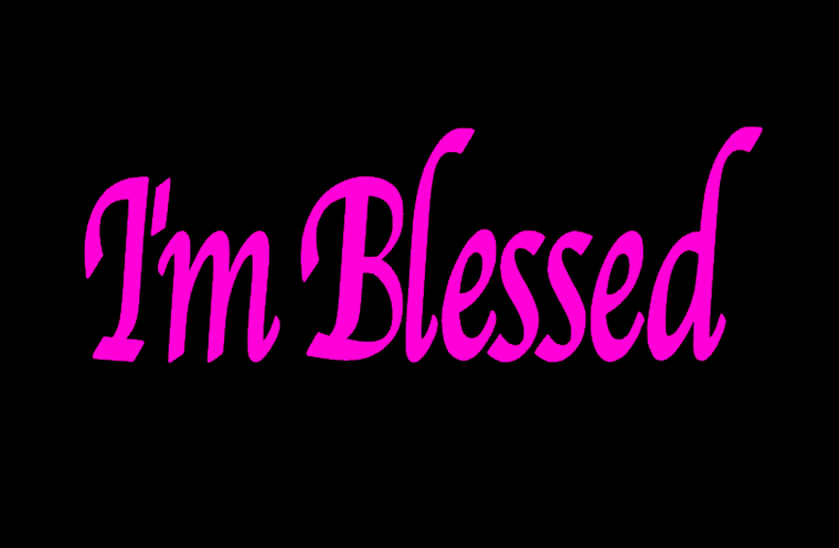 I'm Blessed Hot Pink Vinyl Transfer