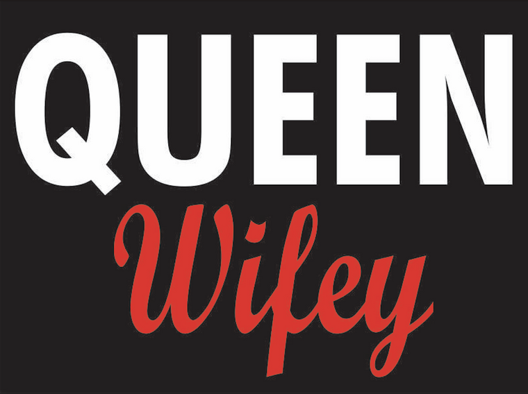 Queen Wifey Vinyl Transfer (White & Red)