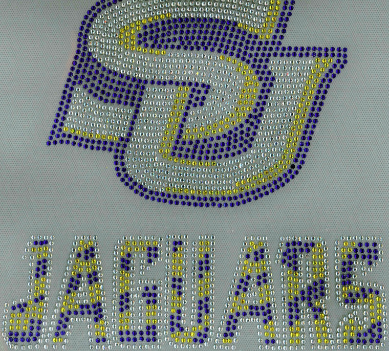 SU Jaguar (Text) Southern University custom Rhinestone Transfer