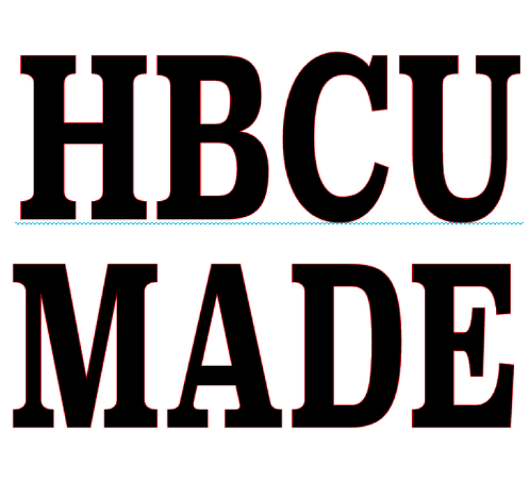 HBCU Made (text) Vinyl Transfer (BLACK)
