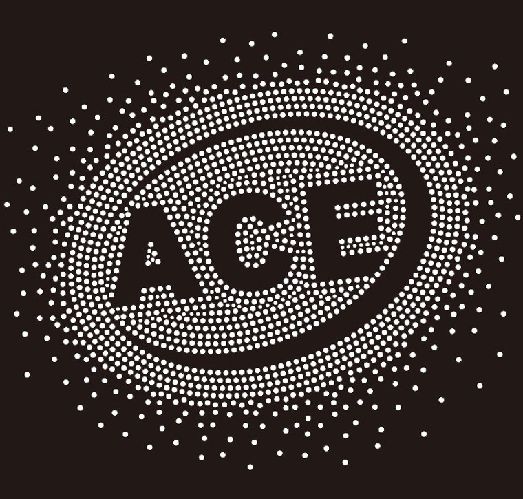 ACE (text) starburst - Custom Rhinestone Transfer