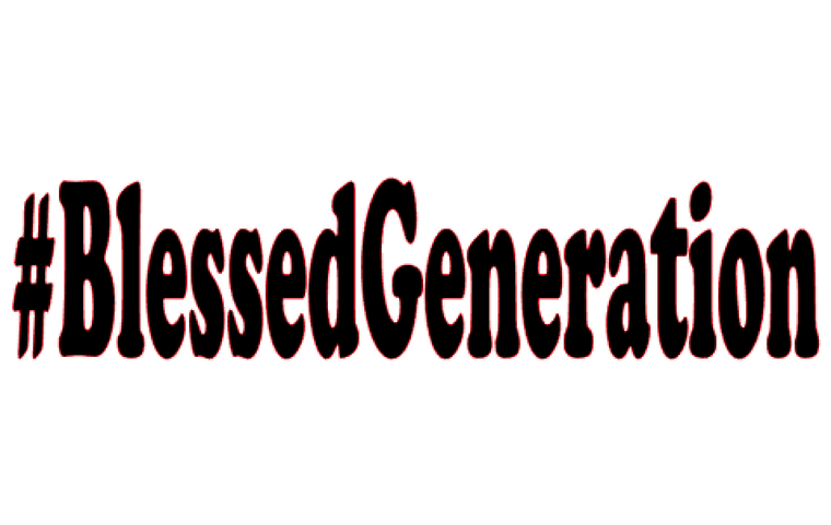 #BlessedGeneration (Black Text) Vinyl Transfer