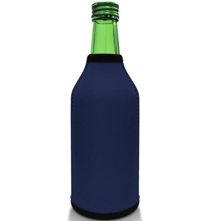 Navy Blue Bottle Koozie Neoprene