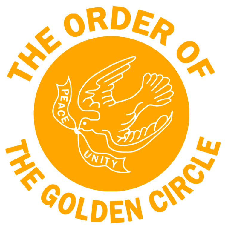 (Deposit for 25 qty @$9.99/pc) The Order of the Golden Circle with dove custom Vinyl Transfer (Black)