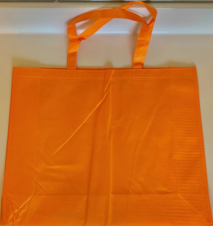 Large Tote Bag (Orange) 20"W x 16"H x 6"D