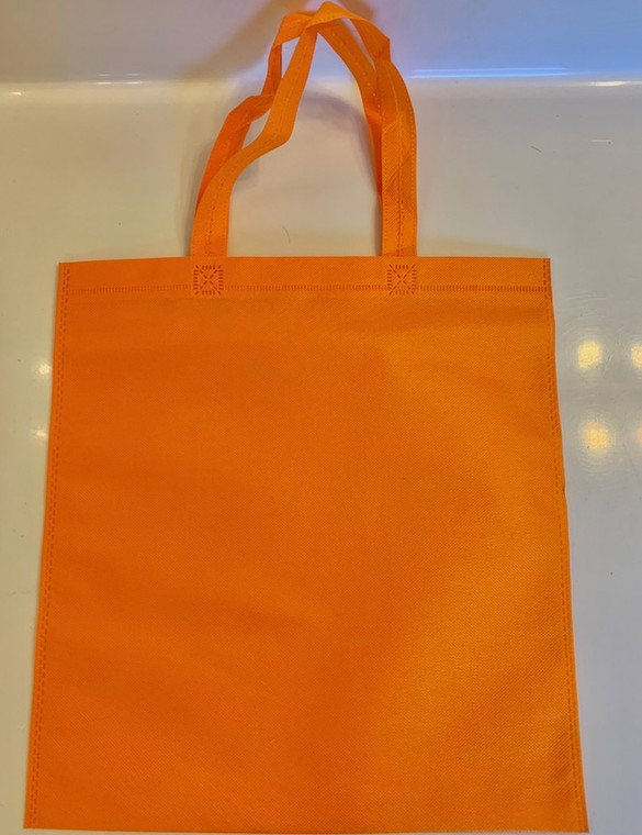 Non Woven Tote Bag (Orange) 13.5"W x 14.5"H