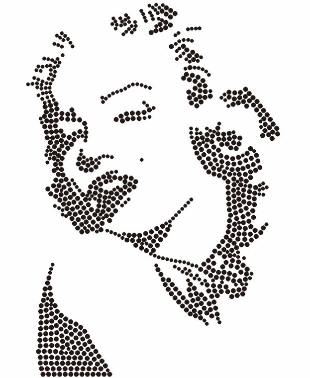 Marylin Monroe custom Rhinestone Transfer 