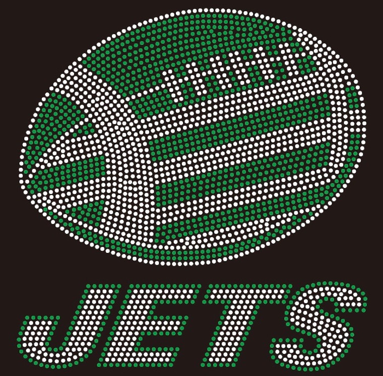 Jets Football custom Rhinestone transfer