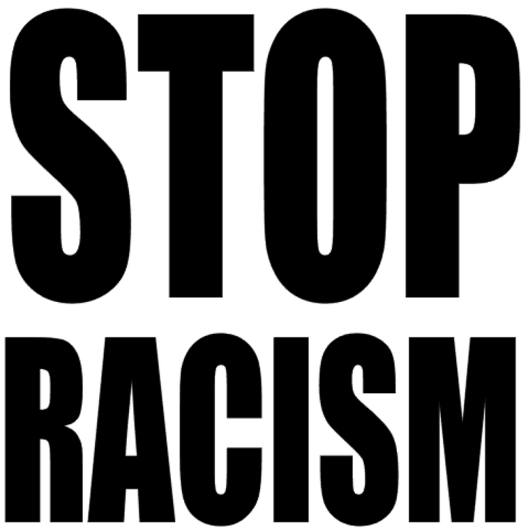 (2 Qty) STOP RACISM Vinyl Transfer