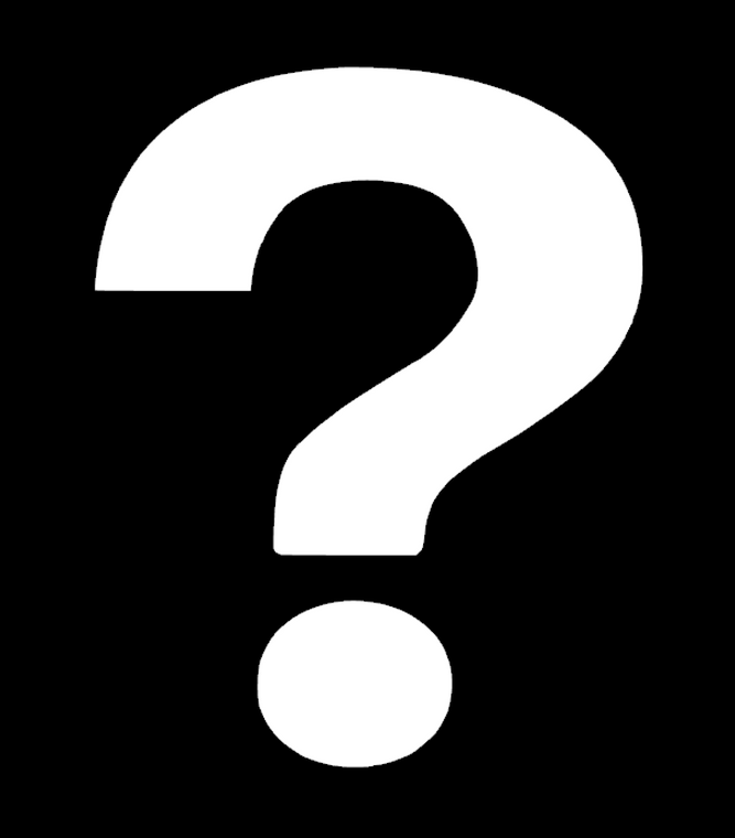 Question Mark ? - Vinyl Transfer