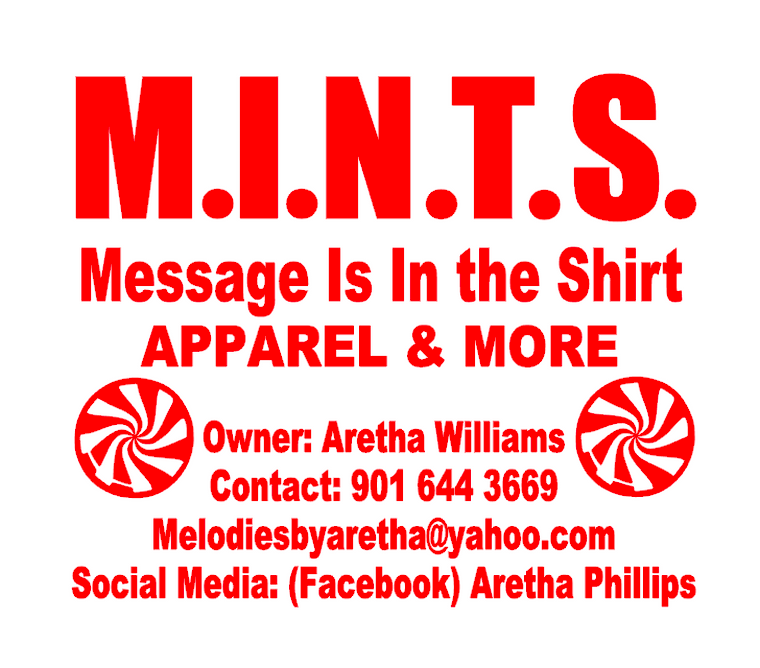 MINT Message is in the Shirt - Vinyl Transfer (RED)