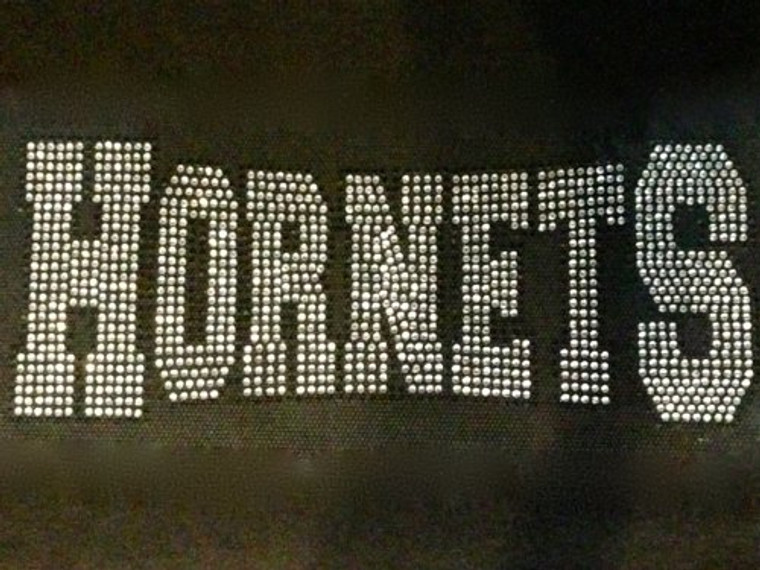 Hornet Mascot Rhinestone Transfer Iron On