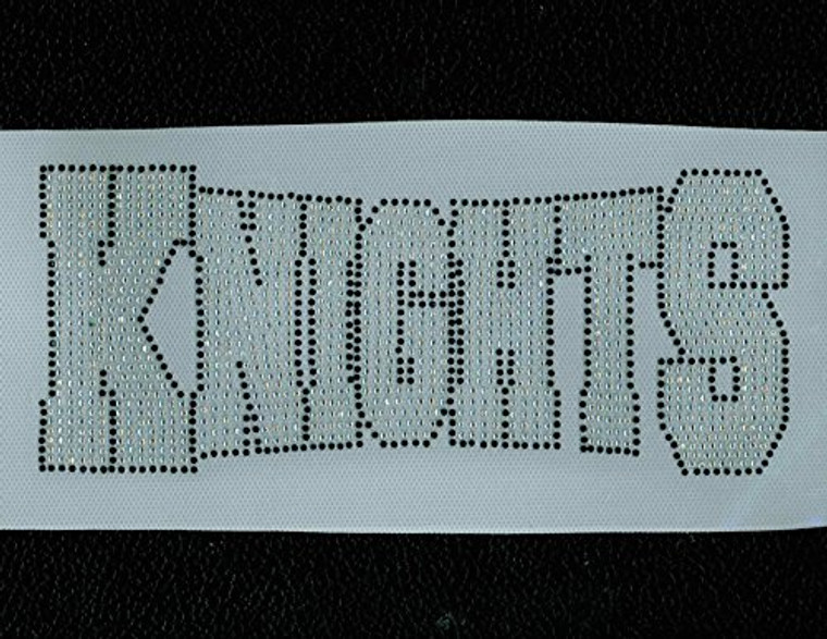 Knights Mascot Rhinestone Transfer Iron On